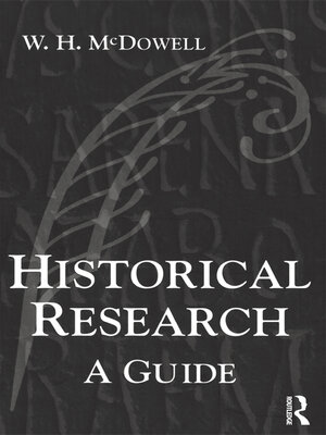 cover image of Historical Research